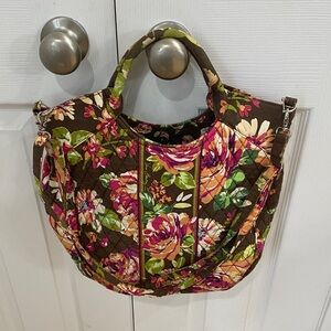 EUC Vera Bradley Floral Quilted Shoulder Bag with Handles 🌺